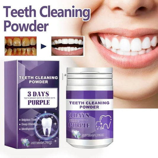 ( oralhoe )™ -Polvo Blanqueador Dental Morado:  Sonríe con Confianza