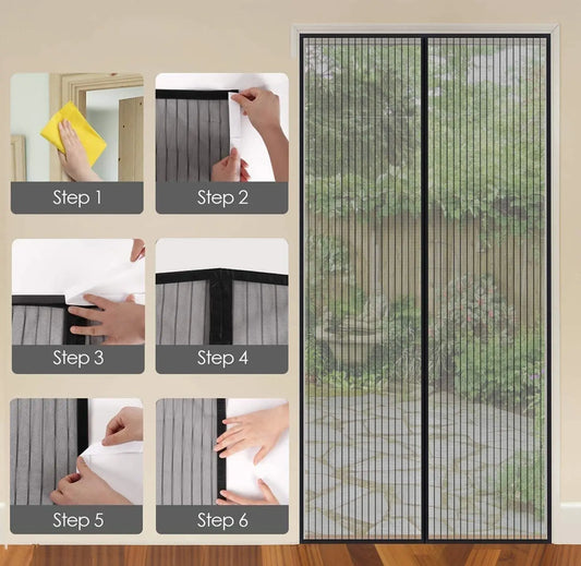 ( WAWM)™ -Cortina Mosquitera Magnética Para Puerta : ¡Di Adiós a los Mosquitos y Bichos!