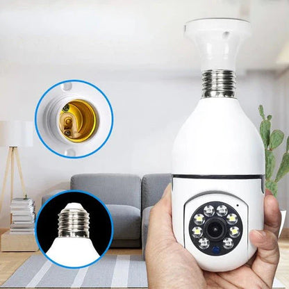 ScanCam™ - Camara giratoria tipo Bombillo: Controla Tu Hogar Desde Cualquier Lugar